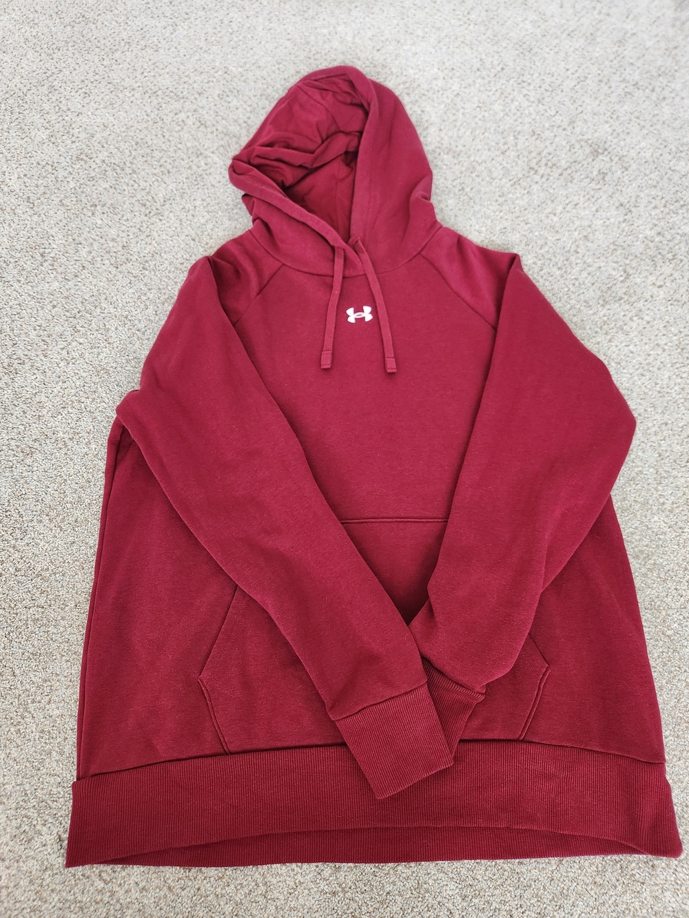 Under Armour Deep Red Crewneck Hoodie